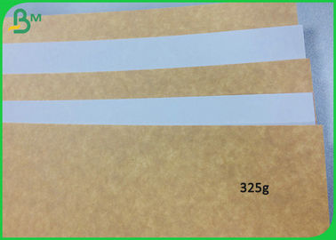 Kostenlose Proben unterstützt 250g 325g 365g beschichtete Kraftpapierplatte für Lebensmittelbox