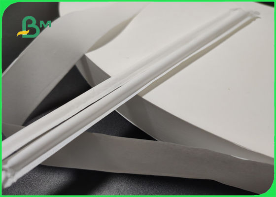 Biologisch abbaubares, von der FDA zugelassenes 32mm 44mm 24 26 28gsm Lebensmittelstrohverpackungspapier für Trinkstroh