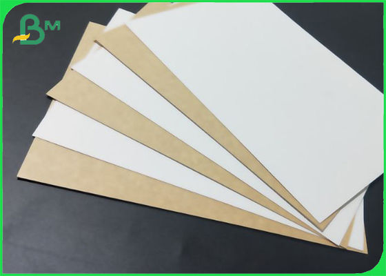 Holzverpackungskiste Material Weiß mit braunem Rücken Kraftpapier für Lebensmittel