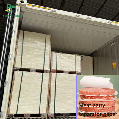 23 gm 25 gm doppelt wachsbeschichtetes Fleisch-Patty-Separatorpapier 12 